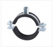 Heavy Duty Pipe Clamp M8+M10 With Rubber